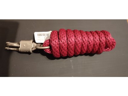 Vodítko Waldhausen Premium s panic karabinou, tm. růžová