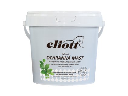 Bylinná ochranná mast na kopyta s bukovým dehtem Eliott 900 ml 0