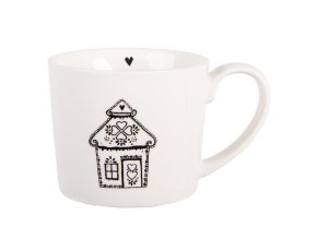 Hrnek s perníkovou chaloupkou Gingerbread Bliss - 12*8*7 cm / 275 ml