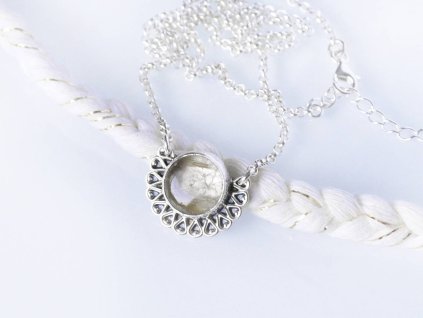 strieborny nahrdelnik sagenit originalny sperk