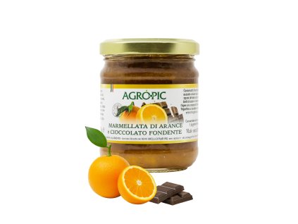 Marmeláda s pomerančem a hořkou čokoládou 220g