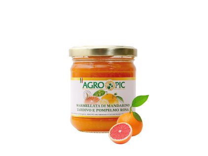 Marmeláda z mandarinek a růžového grapefruitu 220g s obrázkem