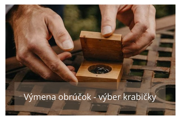Symbol lásky - výmena obrúčok