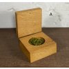 Drevená krabička na obrúčky - Dub - Klasik
