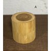 Drevená krabička na obrúčky - Agát - Bez kôry