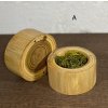 Drevená krabička na obrúčky - Agát - Bez kôry
