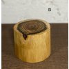 Drevená krabička na obrúčky - Agát - Bez kôry
