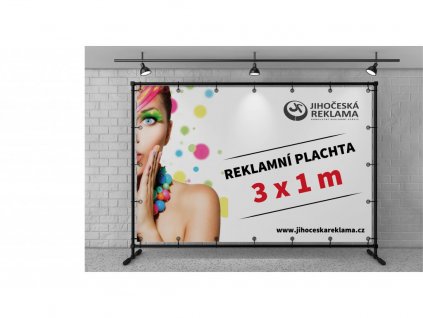 Reklamný plachta - banner 3x1m
