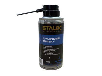 STALOC sprej pro cylindrické vložky 150 ml – multifunkční sprej na údržbu cylindrických zámků, který čistí, maže a chrání proti opotřebení a vlhkosti.