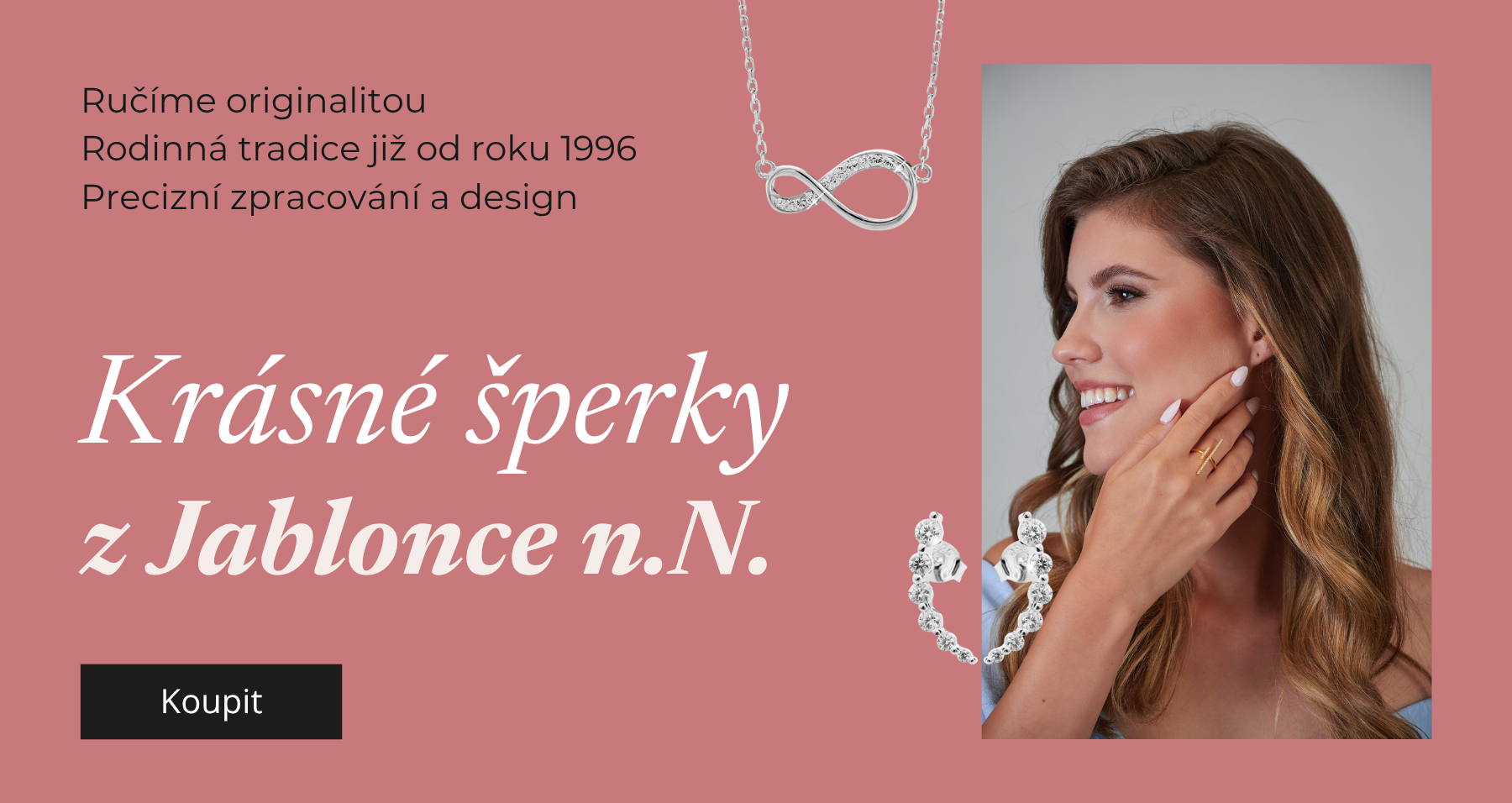 Krásné šperky JSB z Jablonce nad Nisou s rodinnou tradicí od roku 1996