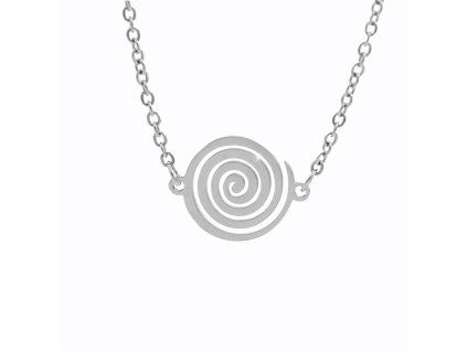 16144 ocelovy nahrdelnik prorezavana spirala bez krystalu