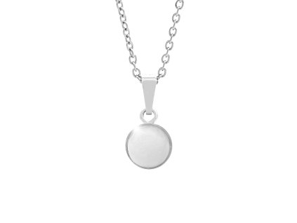 Stribrny nahrdelnik s pravym kamenem White Jade (Stribro 925/1000) - a