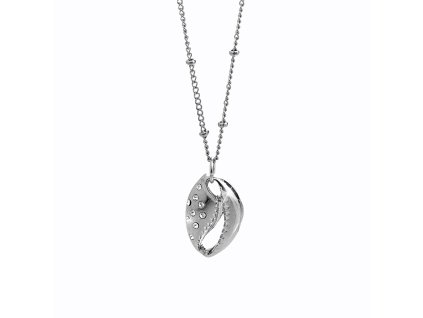 Náhrdelník z bižuterní slitiny mušle zdobená krystaly Swarovski Crystal