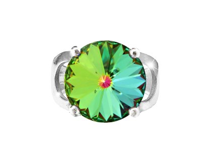 Stribrny prsten se samostatnou rivoli Swarovski Crystal Vitrail Medium (Stribro 925/1000)
