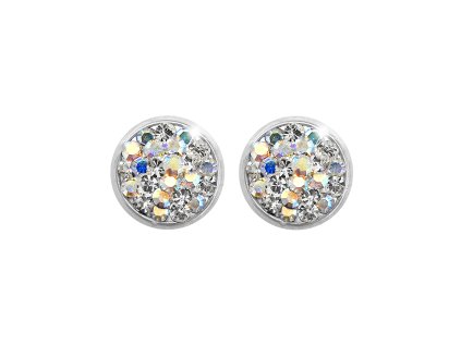 Ocelove nausnice puzety mini lentilky s krystaly Preciosa AB - a