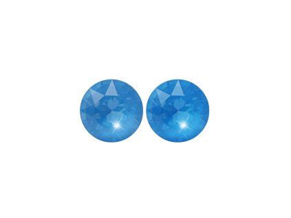 Ocelove nausnice puzety samostatny maly krystal Swarovski Electric Blue - A