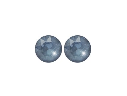 Ocelove nausnice puzety samostatny maly krystal Swarovski Denim Blue Ignite - A