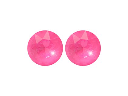 Ocelove nausnice puzety samostatny velky krystal Swarovski Electric Pink - A