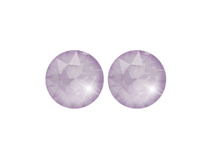 Ocelove nausnice puzety samostatny velky krystal Swarovski Soft Rose Ignite - A