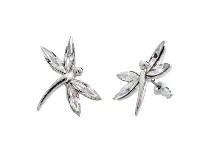 Nausnice puzety z bizuterni slitiny vazka z navet Swarovski Crystal