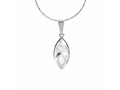 Nahrdelnik z bizuterni slitiny samostatna naveta Swarovski Crysrtal 
