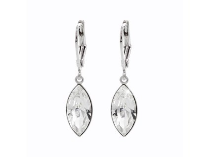 Nausnice klapky z bizuterni slitiny samostatne navety Swarovski Crysrtal 