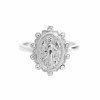 Stribrny prsten s madonou a s krystaly Swarovski Crystal (Stribro 925/1000)