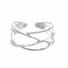 Stribrny masivni prsten cik cak bez krystalu (Stribro 925/1000)