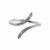 Stribrny prsten dve krivky s krystaly Swarovski Crystal (Stribro 925/1000)