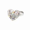 Stribrny prsten srdce s krystaly Swarovski White (Stribro 925/1000)