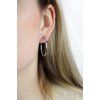 15128 2 ocelove nausnice kruhy 30mm bez krystalu