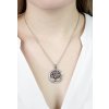 Ocelový náhrdelník strom života s krystaly Swarovski Crystal