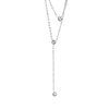 15320 ocelovy nahrdelnik dva retizky a tri krystaly swarovski crystal