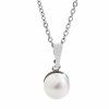 15404 nahrdelnik z bizuterni slitiny samostatna perla 8mm white