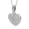 Ocelový náhrdelník srdíčko osázené krystaly Swarovski Crystal