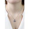 15428 2 ocelovy nahrdelnik srdicko osazene krystaly swarovski crystal