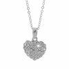 15428 ocelovy nahrdelnik srdicko osazene krystaly swarovski crystal
