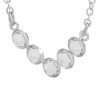 Nahrdelnik z bizuterni slitiny pet krystalu Swarovski poskladanych do vecka Crystal- b