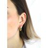17258 2 zlate ocelove nausnice kruhy 20mm bez krystalu c
