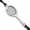 Snurkovy naramek s ocelovym priveskem tenisova raketa bez krystalu- b