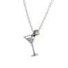 Ocelový náhrdelník koktejl s krystaly Swarovski Crystal