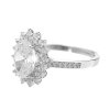 Stribrny prsten velky zdobeny oval z Kubickych zirkonu Crystal (Stribro 925/1000) - b