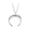Nahrdelnik z bizuterni slitiny mesic s krystaly Swarovski Crysrtal 