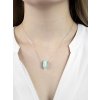 Stribrny nahrdelnik s kristalem Amazonite - c (Stribro 925/1000)
