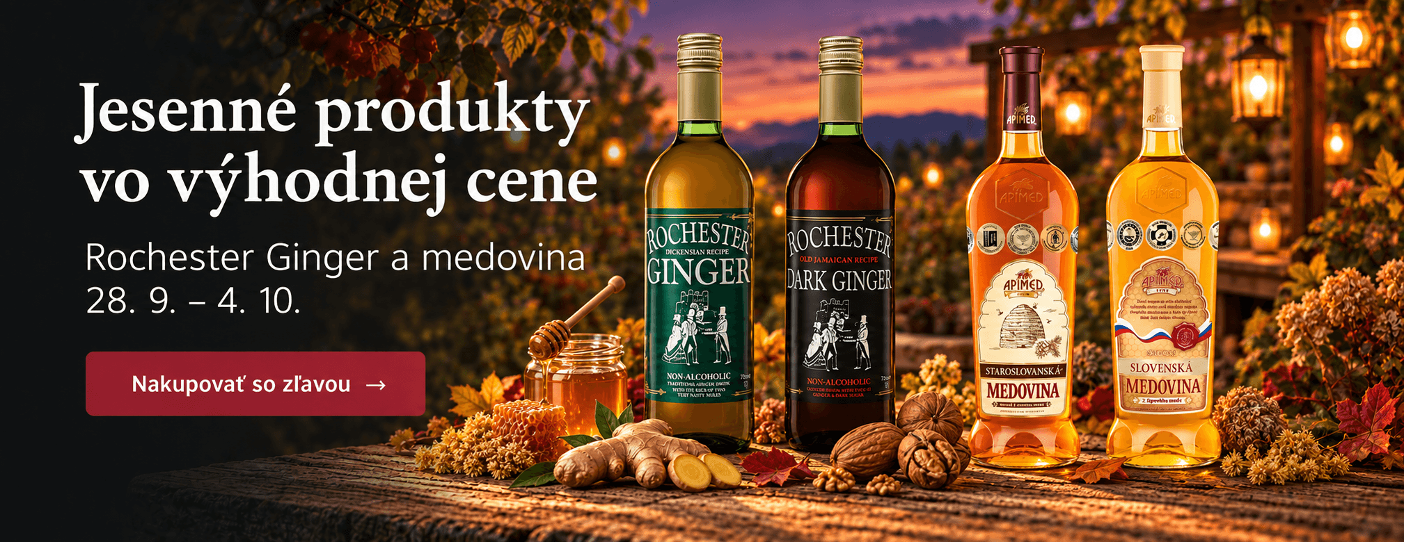 Rochester Ginger a Medovina v týždennej ponuke