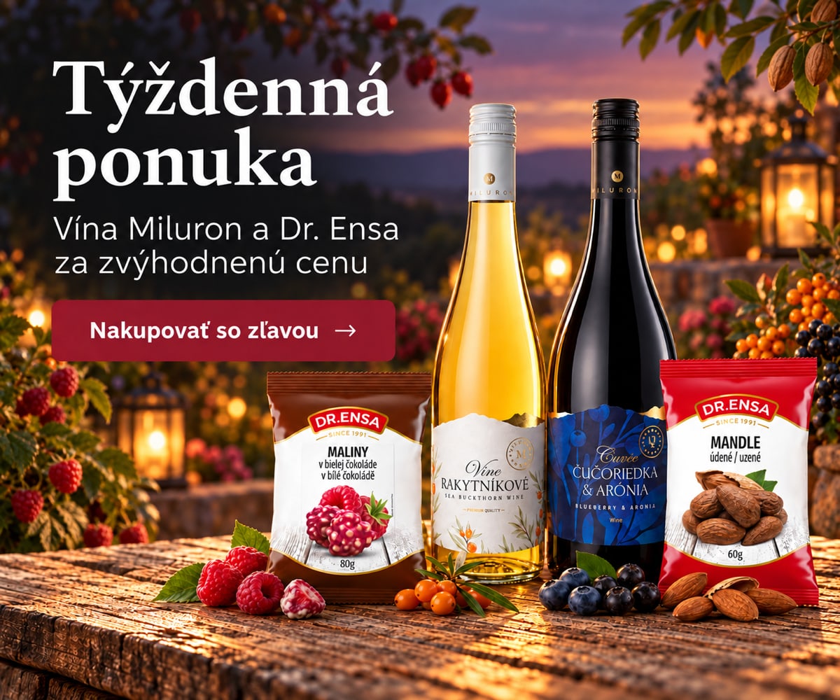 Vína Miluron a orechy Dr.Ensa za zvýhodnené ceny