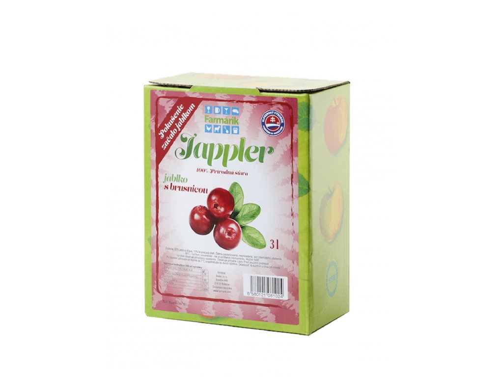 JAPPLER 3l jablko - brusnica