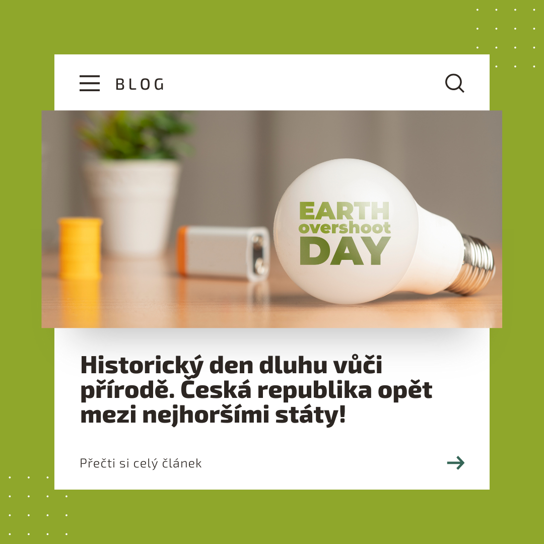Historický den dluhu vůči přírodě. Česká republika opět mezi nejhoršími státy!