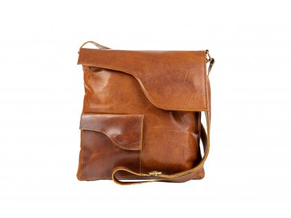 SAJO Brašna, messenger bag z kozí kůže TÁNJA