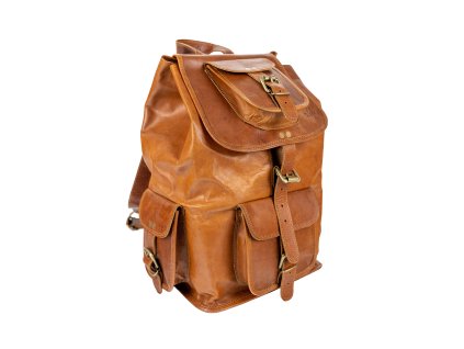 SAJO Stylový batoh z kozí kůže SIDÁRT